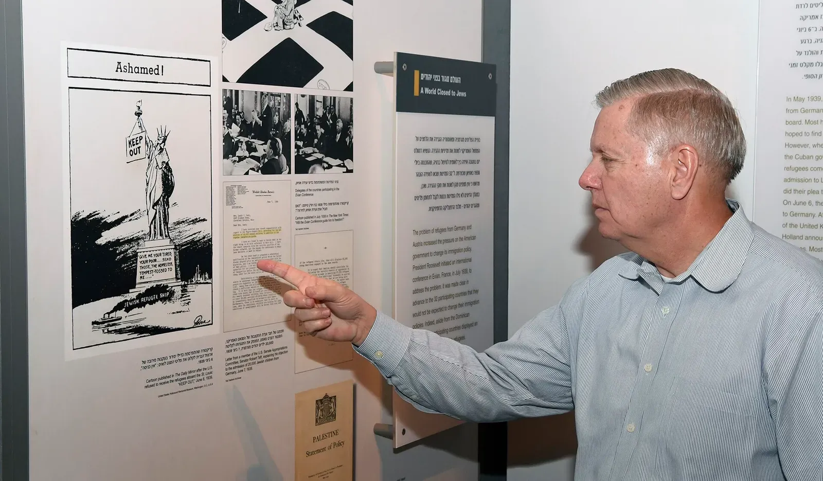 Senator Lindsey Graham visit to Yad Vashem